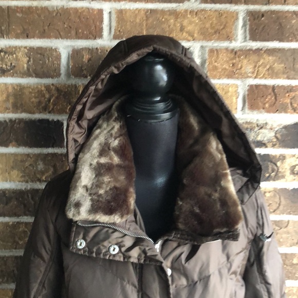 MICHAEL Michael Kors Down Feathers Jacket Detachable Collar & Hood - Picture 3 of 13